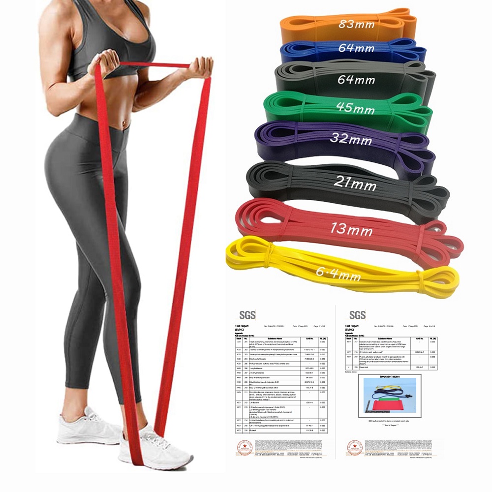 100百分号 Latex Pull up Gym Elastic Resistance Bands/Strength Exercise Assist Bands /Home Exercise Resistance Fitness Band Set