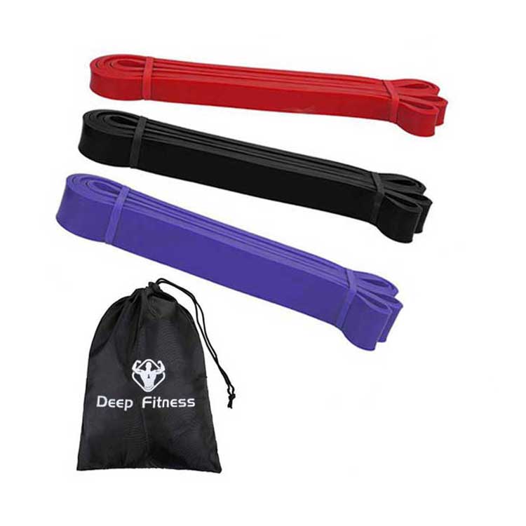Latex power bands 41 inch heavy duty bands for full body exercise.