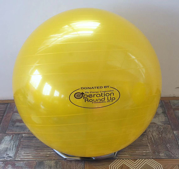 The usage of yoga ball The usage of yoga ball