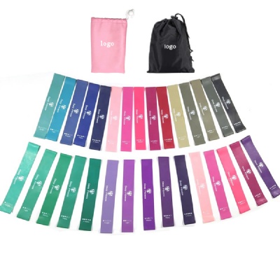 12 inch latex loop bands, fitness rubber bands, latex resistance band set of 5 levels