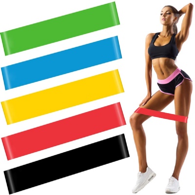 Colorful Latex Resistance Bands, Exercise Bands Set with Instruction Guide & Carry Bag, Strength Workout Bands for Fitness Home Gym