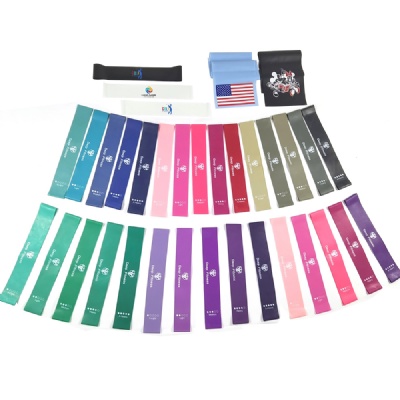 Colorful latex loop bands set