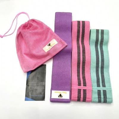 Fabric booty bands set / customized logo available hip circle bands