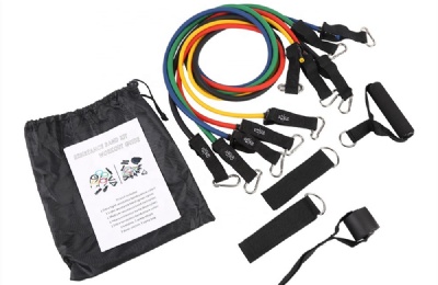 How to use the 11 pcs resistance bands set ?
