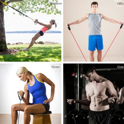 Share 7 resistance band exercises to strengthen and adjust your abs and buttocks