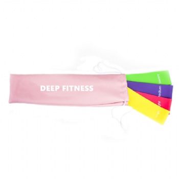 12 inch fitness latex exercise band mini loop elastic band set of 5