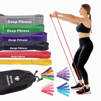 2080mm Long custom printed pull up assist band / heavy duty resistance bands / power bands