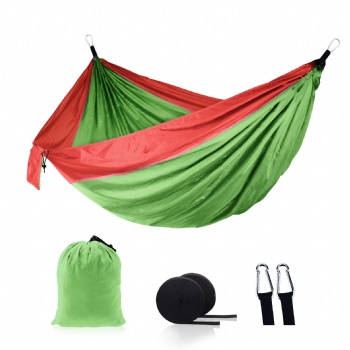 210T Nylon Portable 2 Person Portable Outdoor Parachute Camping Nylon Tent Hammock With Mosquito Net