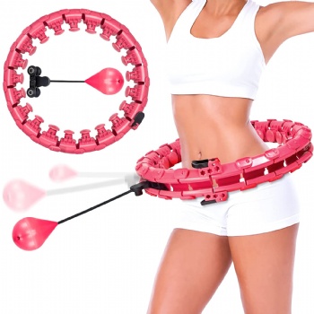 24 knotsNew Smart Fitness Detachable Adjustable Loss Weight Hula Hoops with Exercise Ball