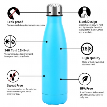 500ml Custom Stainless Steel Water Bottle Sports Water Bottle Stainless Steel Bottle