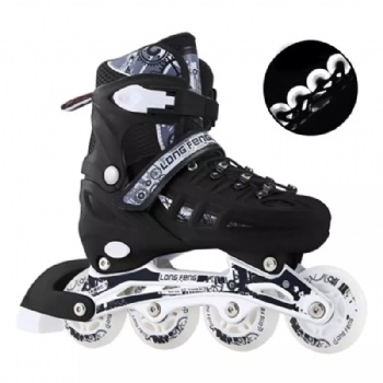 Adjustable Skate Shoes for adult custom logo Flashing Roller Four Wheels Skates Inline Roller Skates