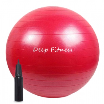 Anti-burst Stability ball Balance Yoga Ball with Custom logo color and pump