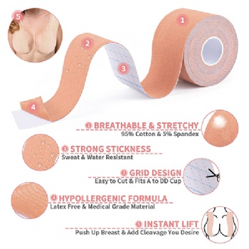 Boobtape Roll Breast Lift Up Bra Nipple Cover Tape Pasties Reusable Uplift Boob Tape