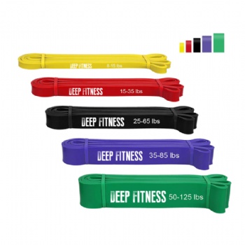 Custom Logo Fitness Latex Resistance Bands /100% Latex Yoga Elastic Stretch Home Exercise Fitness Power Bands/ Exercise Bands Set