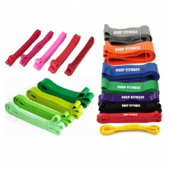 Chinese wholesale factory pantone color Exercise Bands,  Pull up assist band set / heavy duty resistance bands/ power bands