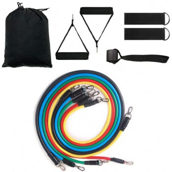 Custom Exercise Sports 11 PCS Tube Resistance Bands Set