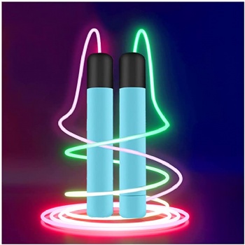 Custom Light Up LED skipping jump rope Colorful Glow jump Rope in the dark
