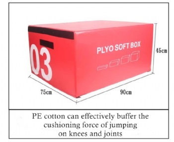 Custom Logo 4 In 1 PVC Plyobox Foam Box Gym Leather Jump Training Sit-ups jump box