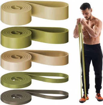 Custom Logo Fitness Rubber Resistance Bands /Fitness Latex Resistance Bands Power Assisted Exercise Stretch Pull Up Bands