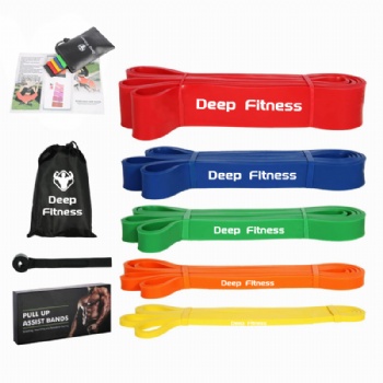 Custom Logo Natural Latex Workout Fitness Exercise Pull Up Assist Resistance Band
