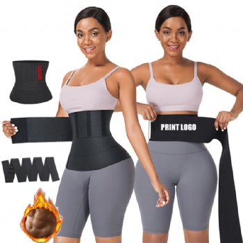 Custom Logo Waist WrapTummy wrap Slimming Belts Tummy Trimmer Waist Trainer Latex Women Waist Trainer Bandage Tummy WaistWrap