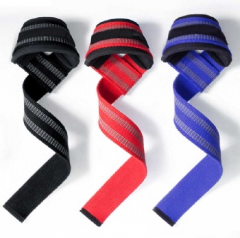 Custom Logo Wrist Protection Bodybuilding Training Gym Weight lifting Wrist Straps