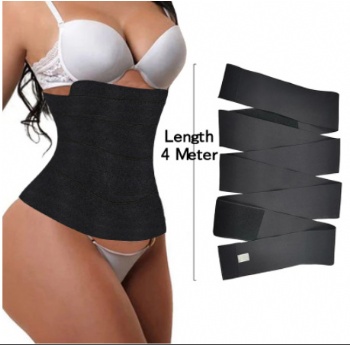 Custom logo Flat Belly dolly Stomach trimmer band Belt Elastic tummy waist wrap trainer for weight loss