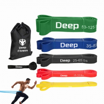 Custom logo bands resistance bands set custom elastic exercise long workout gym pull up bands