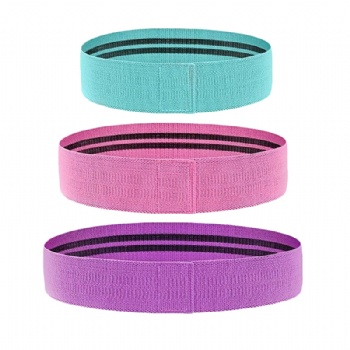 Custom polyester and Cotton Fitness Fabric Elastic Hip Circle Band