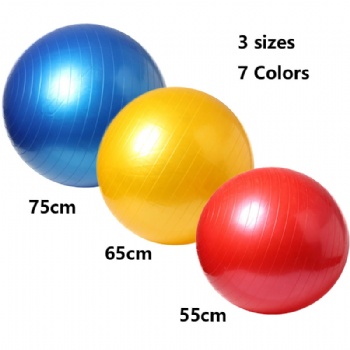 Deep Fitness anti burst PVC custom Yoga Ball Gym Ball Birthing ball