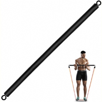 Detachable Resistance Bands Bar Chest Weighted Workout Bar Stick for Gym, Fitness, Home & Travel Men and Women Full Body Workout Bar