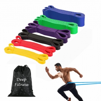 Custom Logo 41inch Latex Pull Up Bands/Weight Lifting Strength Exercise Assist Bands/Power lifting Workout Resistance Bands Set