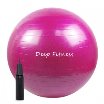 Exercise ball with pump custom printed color scrub yoga ball