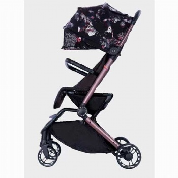 Factory Compact Fold Stroller Lightweight Convenient One-Hand Fold Baby Stroller with Reclining Seat and Canopy