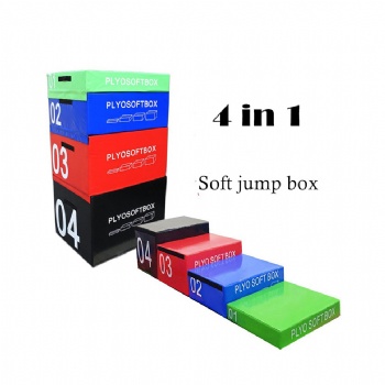 Fitness Plyometric Plyo Box PVC EPE 3 in 1 Soft Jump Box