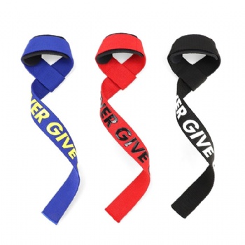 Fitness Workout Weight Lifting Straps /Neoprene Padded Support Cotton Straps/ Lifting Wrist Straps for Weightlifting