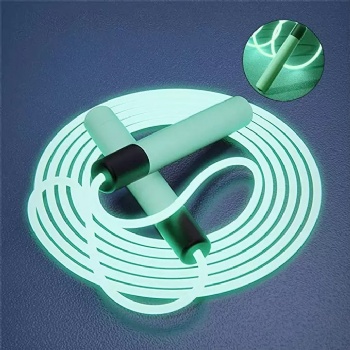 Glow in The Dark Fitness Skipping Jump Rope CUSTOM LOGO Skipping Rope