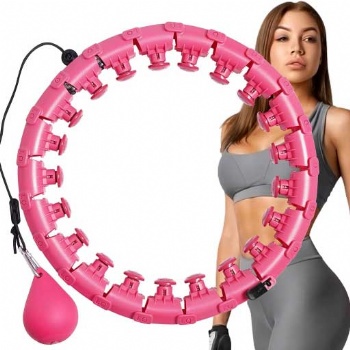 Hot Sale 24 Detachable Knots Assembly Fitness Hoola Hoops Weighted Smart Hula Hoops for Exercise