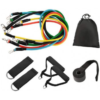 Hot selling 11 pcs resistance bands tube band set