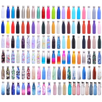 500ml 750ml Custom logo Vacuum insulated Stainless Steel Sports Drink Double Wall Water Bottle