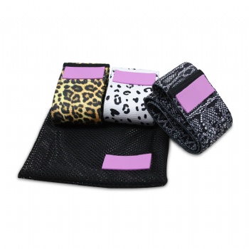 Leopard Stretching Exercise Circle Booty Resistance Bands Glute Hip