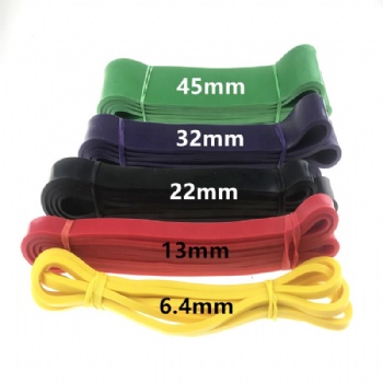 Natural Latex elastic layered Power Heavy Duty Loop single Rubber Resistance Band For Pull Up Assisted Multi Gym stretch Use