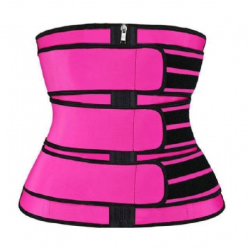 New Custom Logo Compression Adjustable 3 Belt shaper Women Tummy Control Workout Back Support Waist Trainer