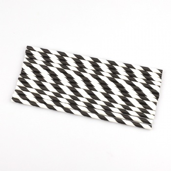 Paper Straws Biodegradable Drinking Stripe Bicolor Stripe for party Wedding Supplies