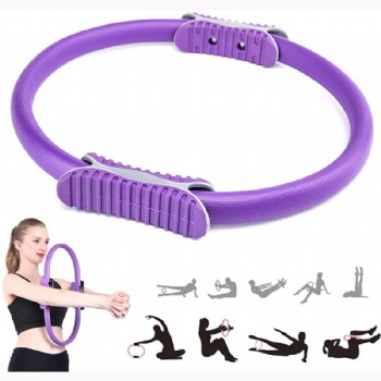 Pilates Ring Fitness Magic Circle 15 Inch Pilates Exercise Resistance Full Body Toning Thighs Rings for Women Yoya, Body Sculpting, Strengthening Abs, Legs