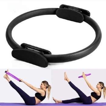 Pilates Ring Magic Fitness Circle 15 inch Home Workout Exercise Resistance Ring for Women, Yoga Circle