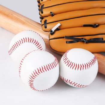 Professional Design PU Leather Soft Official 9 Inch Training Baseball White Promotion Baseball Ball For Outdoor Sports