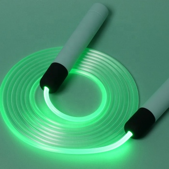 Silicone Handles Fast Speed light up LED Jump Rope Colorful Glow Skipping Rope for kids