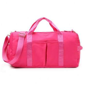 Sport Fitness Wholesale Weekender Travel Tote Dry Bag Pink Duffle Workout Sports Gym Bags With Shoe Compartment