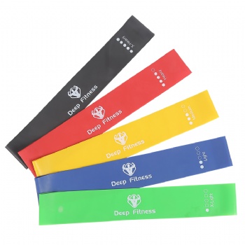 Super Popular Custom Color Fitness Latex Exercise Yoga Workout Resistance Bands with Logo